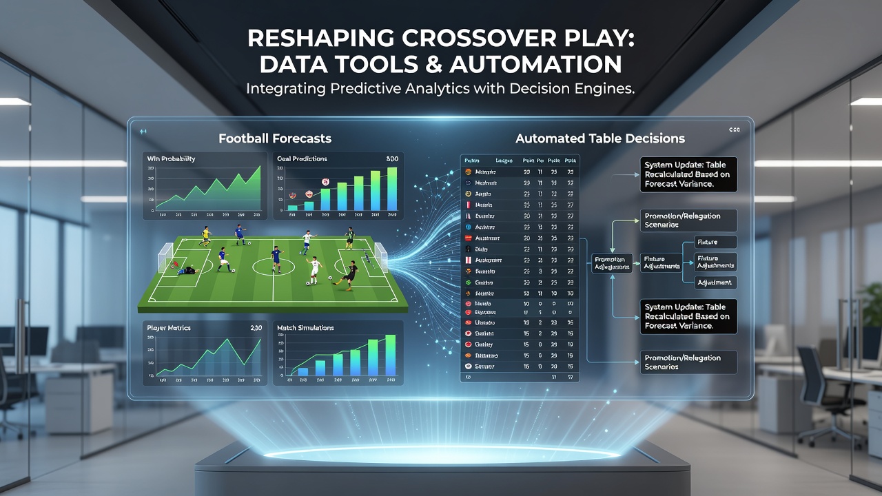 Handheld device screen showing synchronized data analytics for football predictions and table game automation under state regulations
