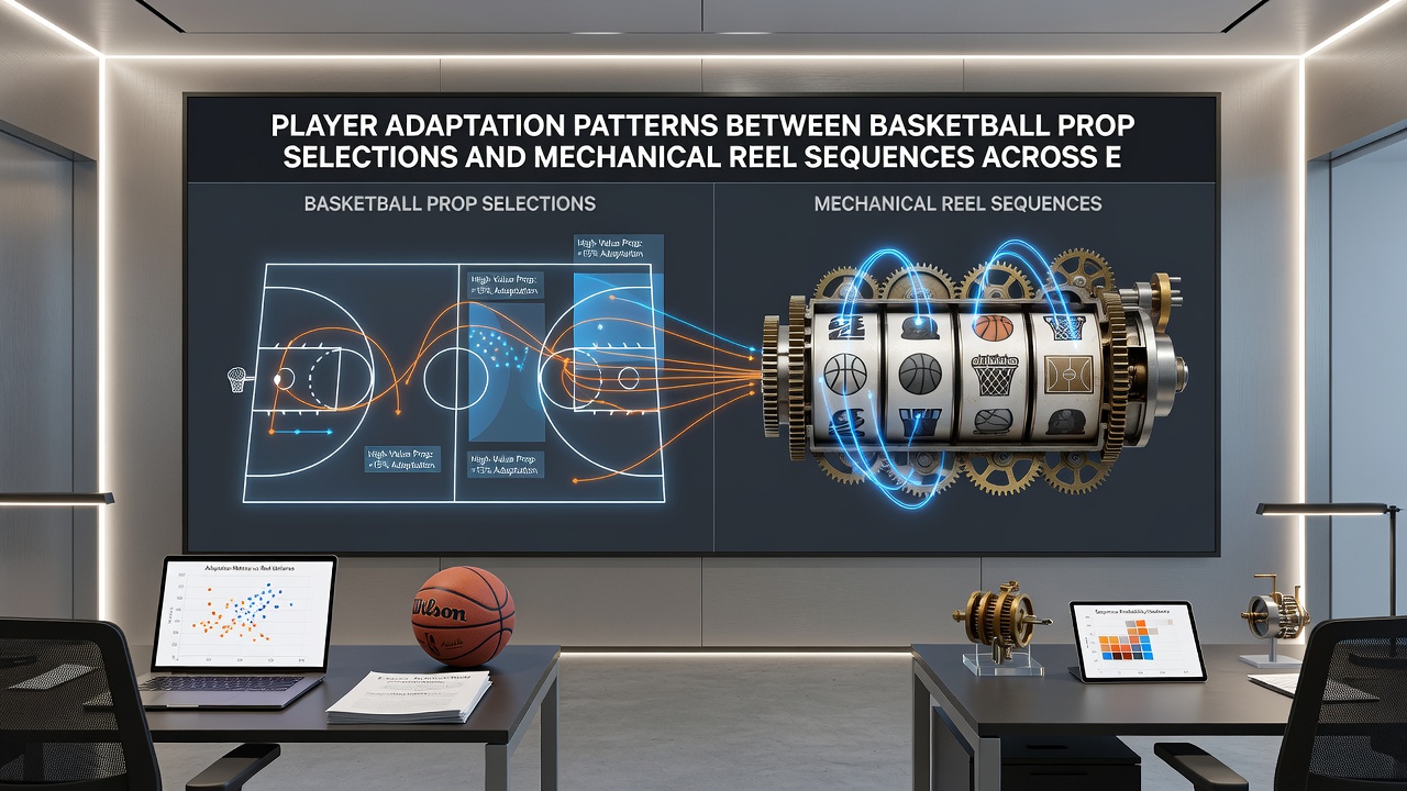 Network diagram illustrating connections between basketball prop selections and mechanical reel sequences in mobile gaming environments