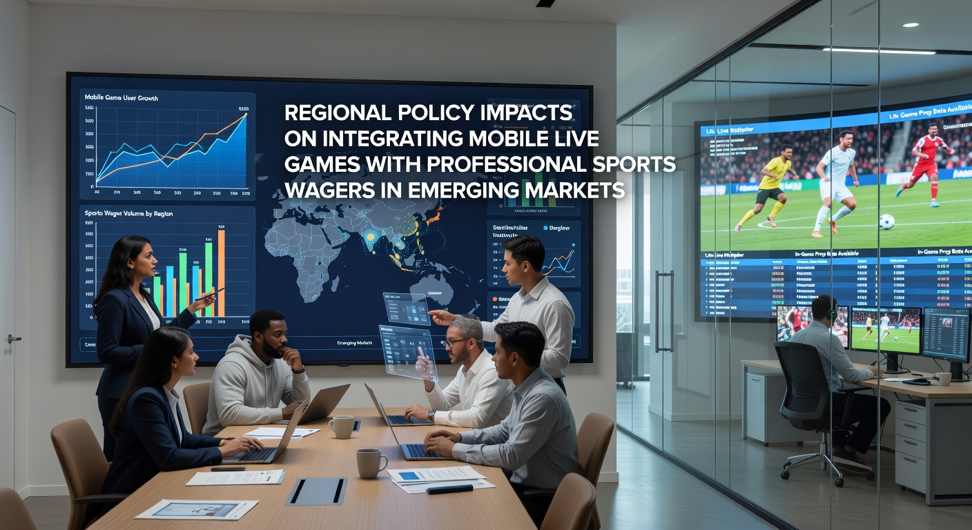 Regulatory meeting discussing mobile gaming integration policies with maps of emerging jurisdictions displayed
